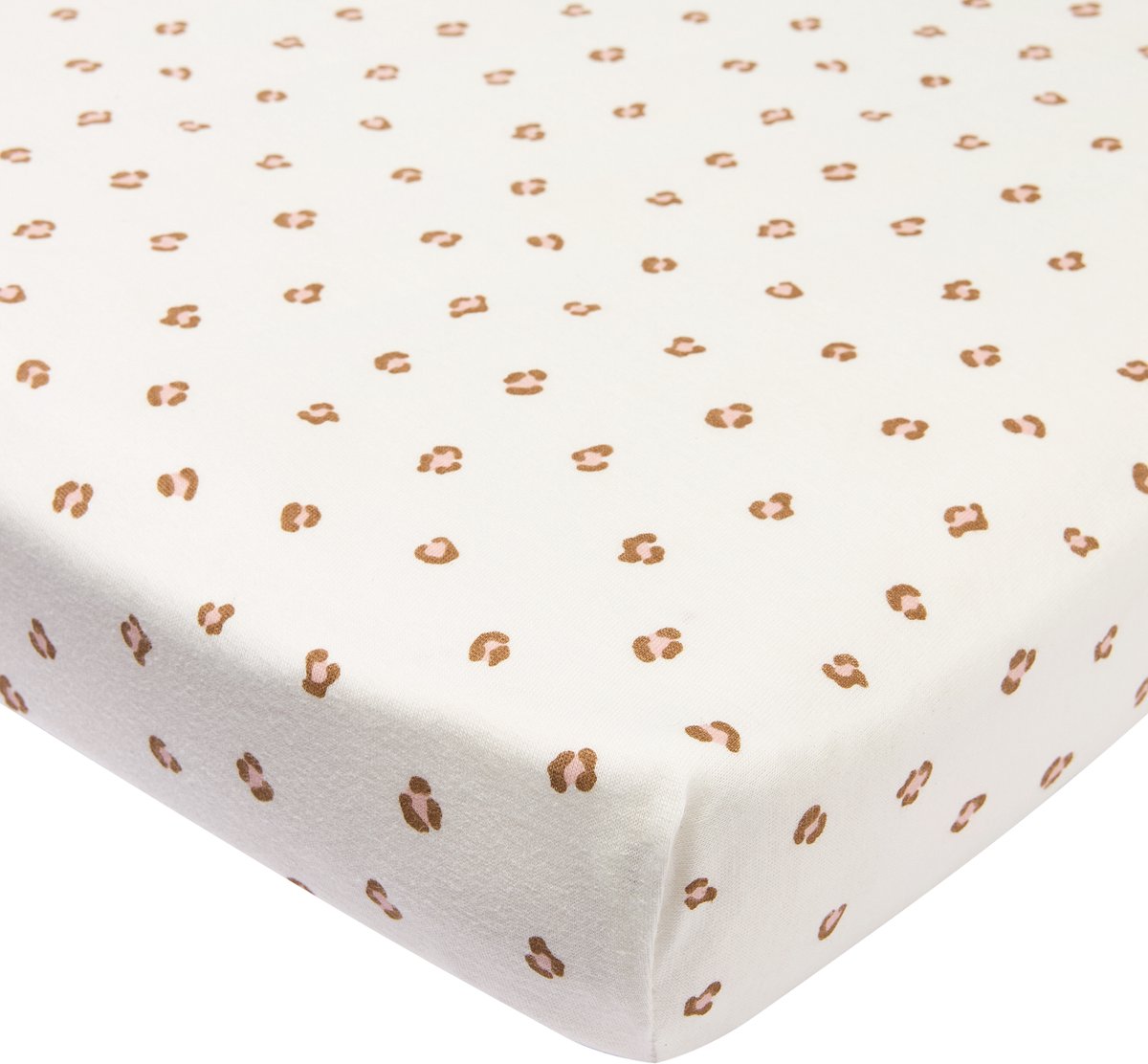 Meyco baby mini panther hoeslaken boxmatras - soft pink - 75x95cm