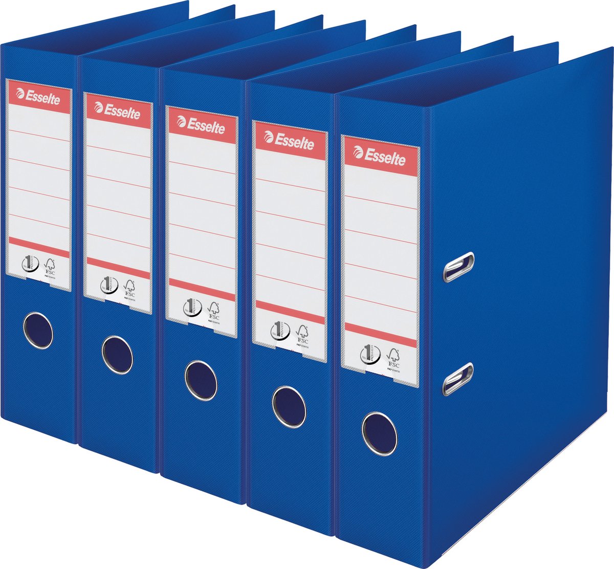 Raccoglitore Esselte nr.1 vivida - larghezza dorso 75 mm - confezione risparmio (5 pezzi) - blu