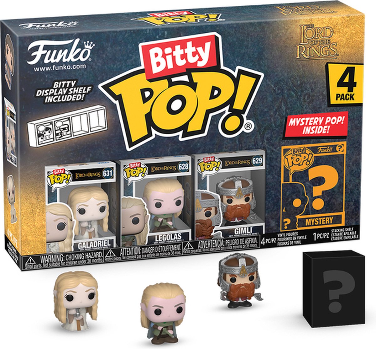 Funkopop! bitty - il signore degli anelli confezione da 4: galadriel