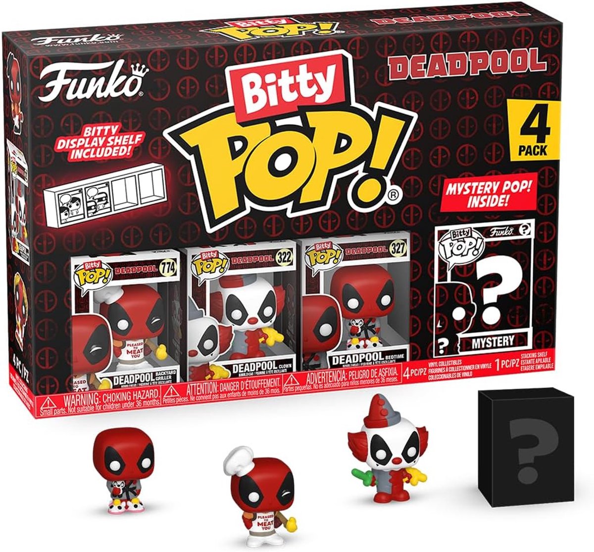 Funko bitty-pop! Marvel: Deadpool Griller da cortile, confezione da 4