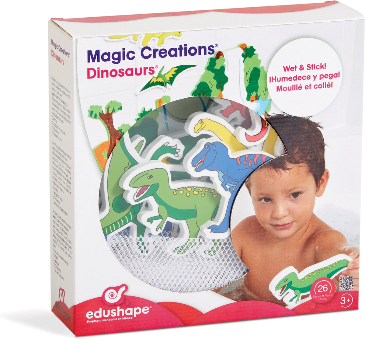Edushape giocattoli da bagno creazioni magiche dinosauri