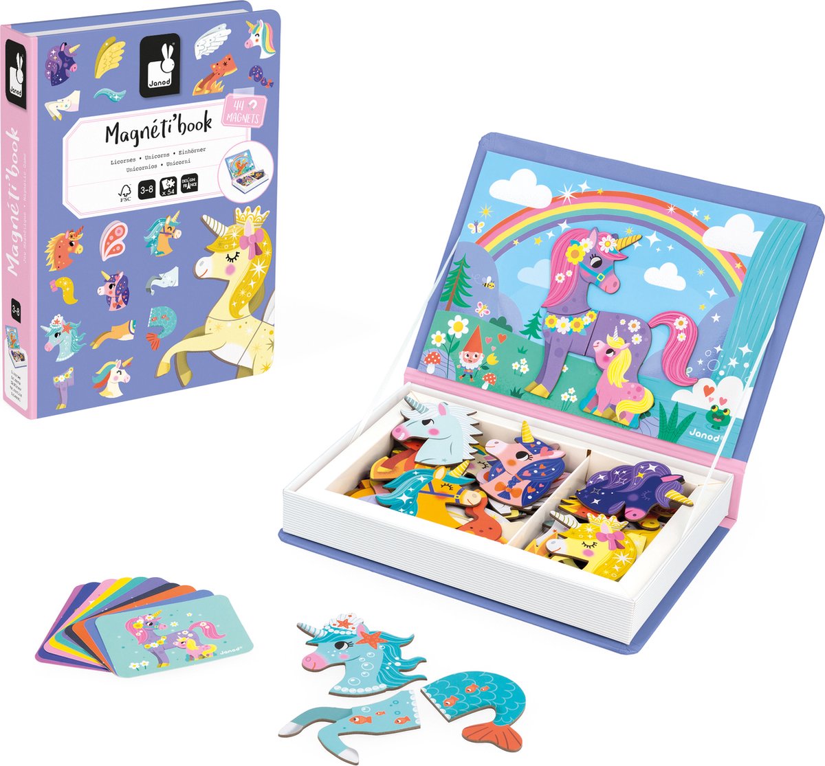 Janod - magnetibook - unicornio