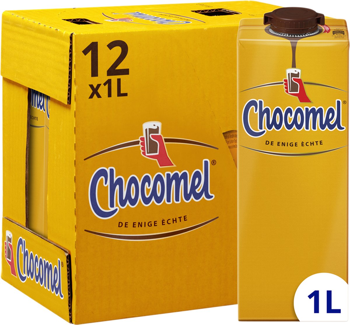Chocomel – chocolademelk vol – houdbaar – 12 x 1 l – voordeelverpakking