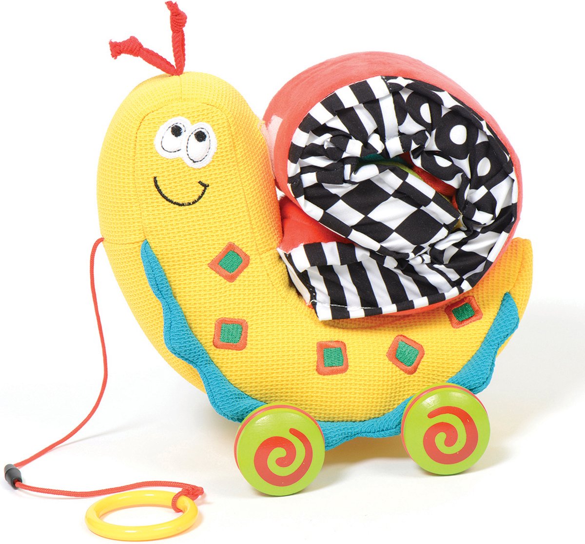 Dolce activiteitsknuffel - one size - pull along color snail