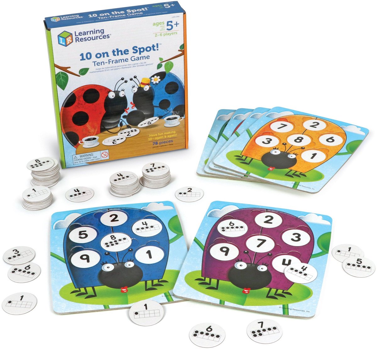 Gioco di matematica con risorse didattiche - per bambini dai 5 anni ai 5+