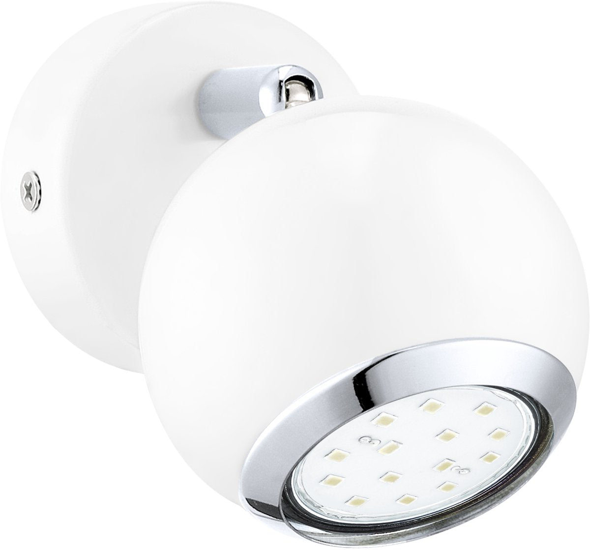 Eglo bimeda spot - 1 luce - bianco, cromo