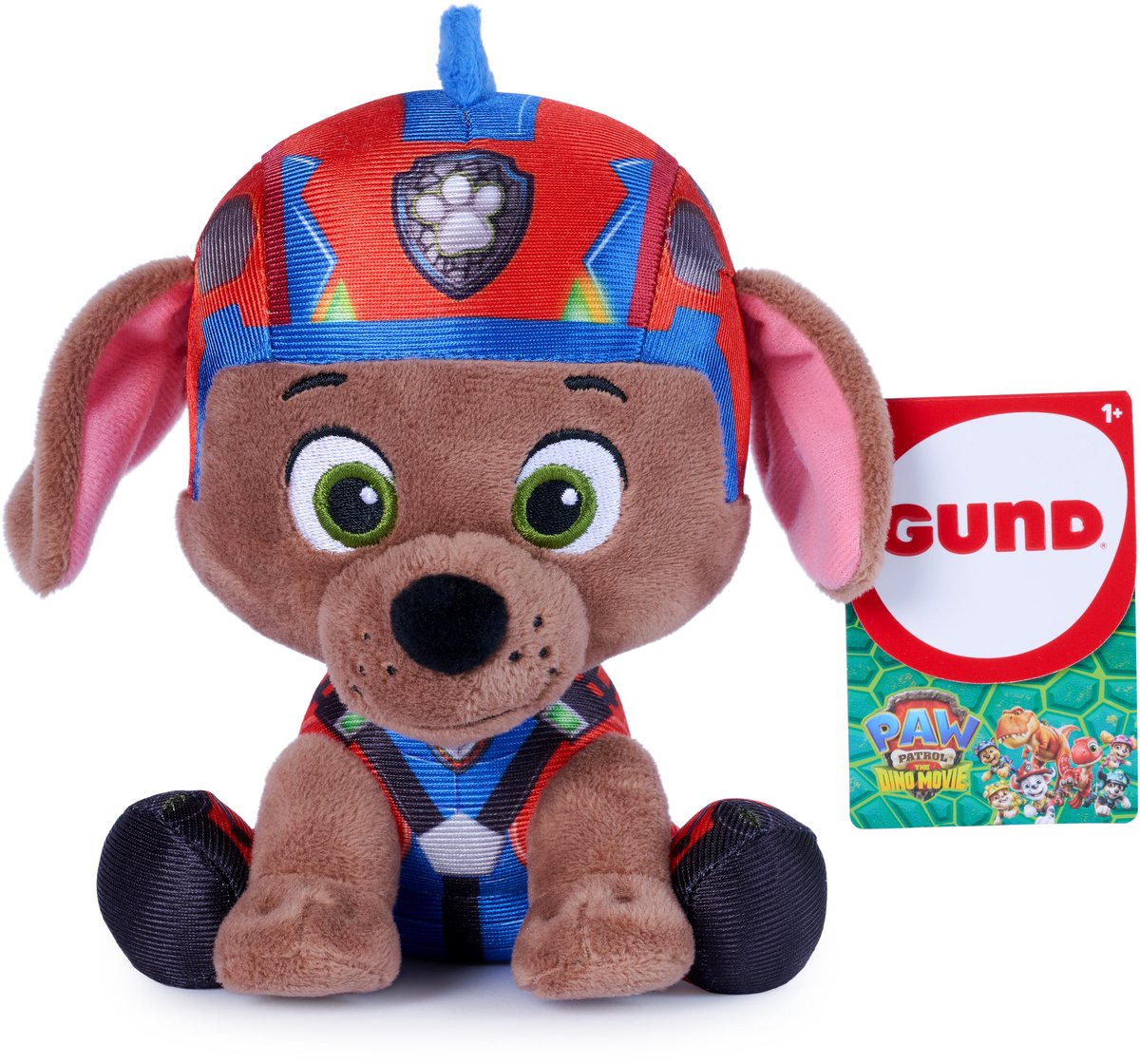 Paw Patrol Gund - Peluche de la película Dino de Zuma, peluche con licencia oficial, mercancía de la película 15,2 cm