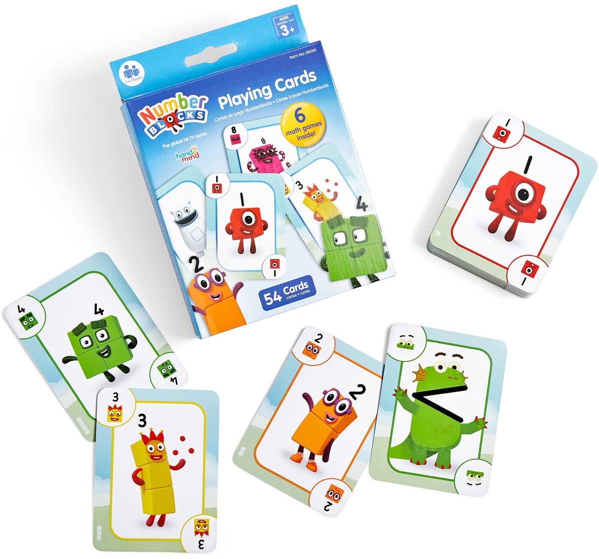 Blocchi numerici del gioco di carte con risorse didattiche: carte giocattolo educative. - 3+