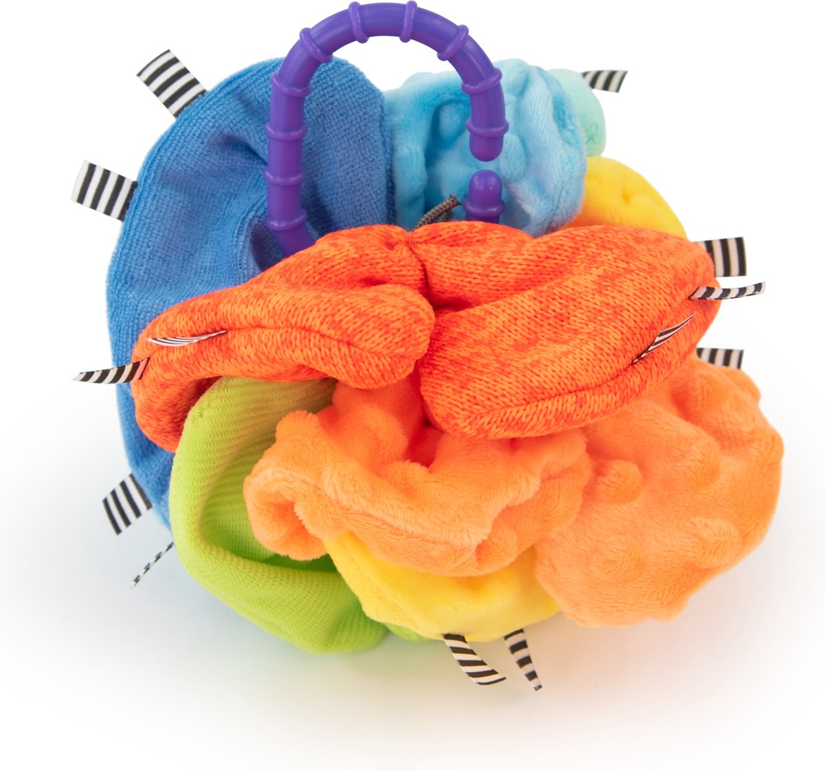 Sassy - palla per neonati e bambini piccoli - con tessuti scoppiettanti - palla increspata