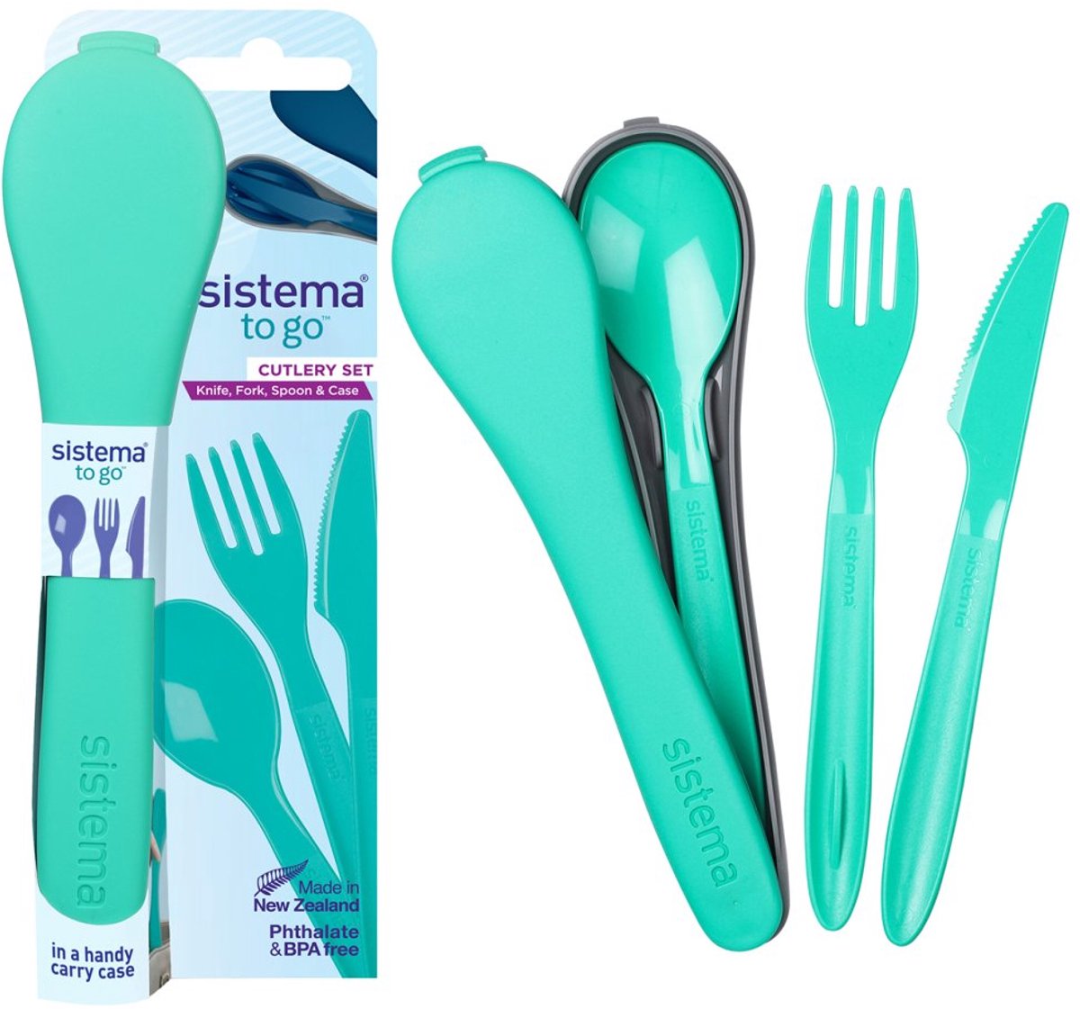 Set posate Sistema to go con coltello, forchetta e cucchiaio