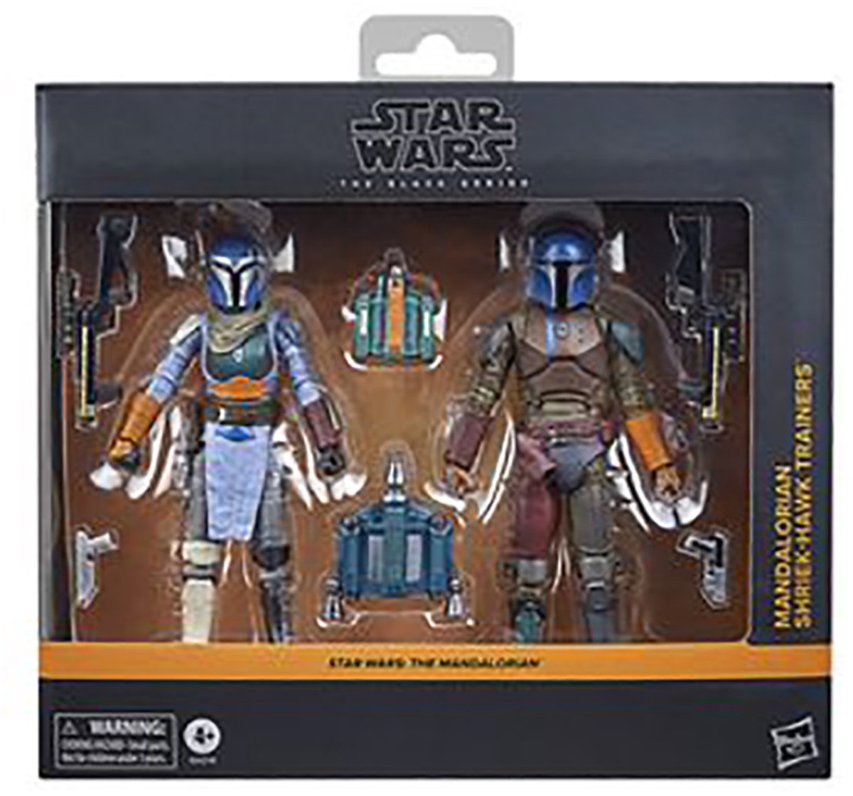 Hasbro star wars: the mandalorian black series action figure 2-pack mandalorian shriek-hawk trainers 15 cm action figuur