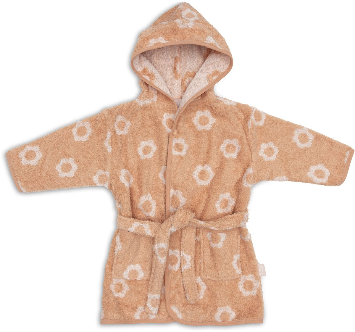 Accappatoio Jollein - 100% spugna - 1-2 anni - jacquard - fiore