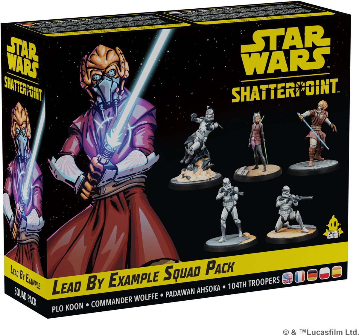 Atomic mass games star wars shatterpoint lead by example squad pack - en fr de pl es