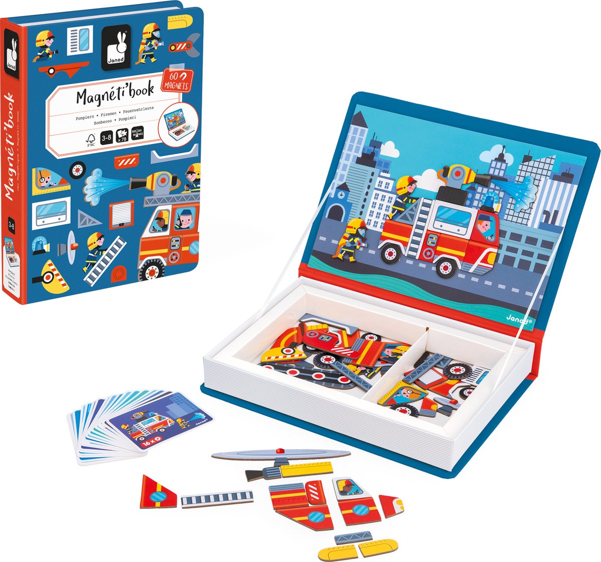 Janod - magnetibook - bomberos