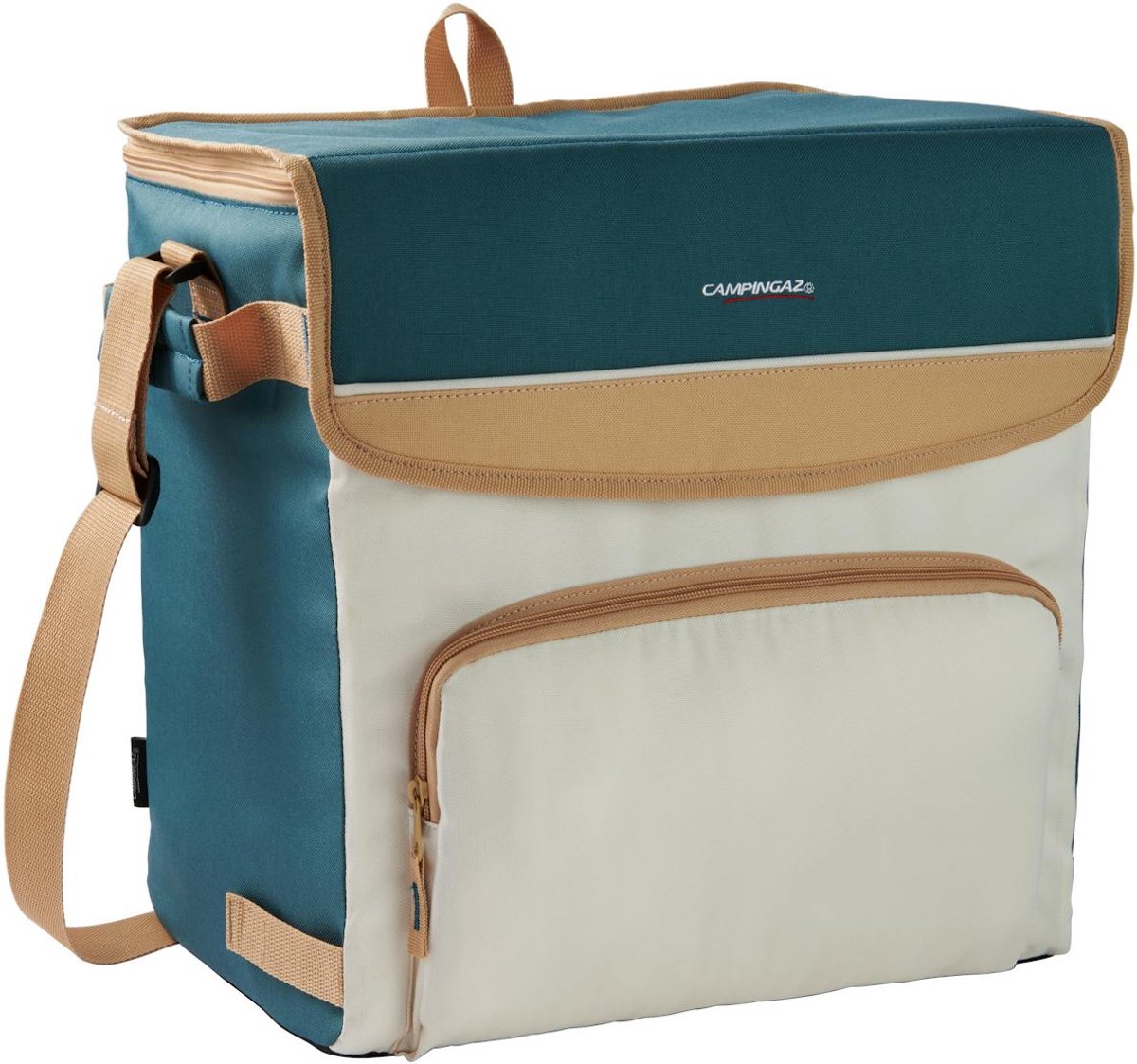 Nevera Campingaz fold'n cool minimaxi 30l – 12x 1,5 litros – forro antibacteriano - verde beige blanco