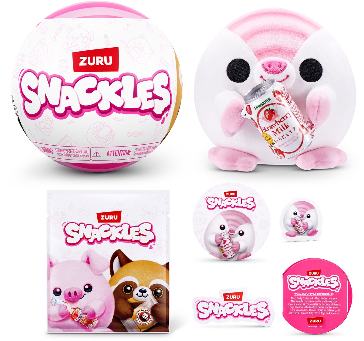 Peluche snackles sin licencia serie 1 de 13 cm de zuru