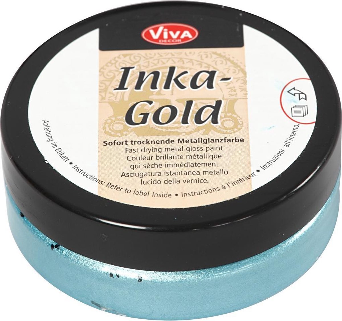 Creative Company Inka-Gold Glosswax Turquoise, 50ml