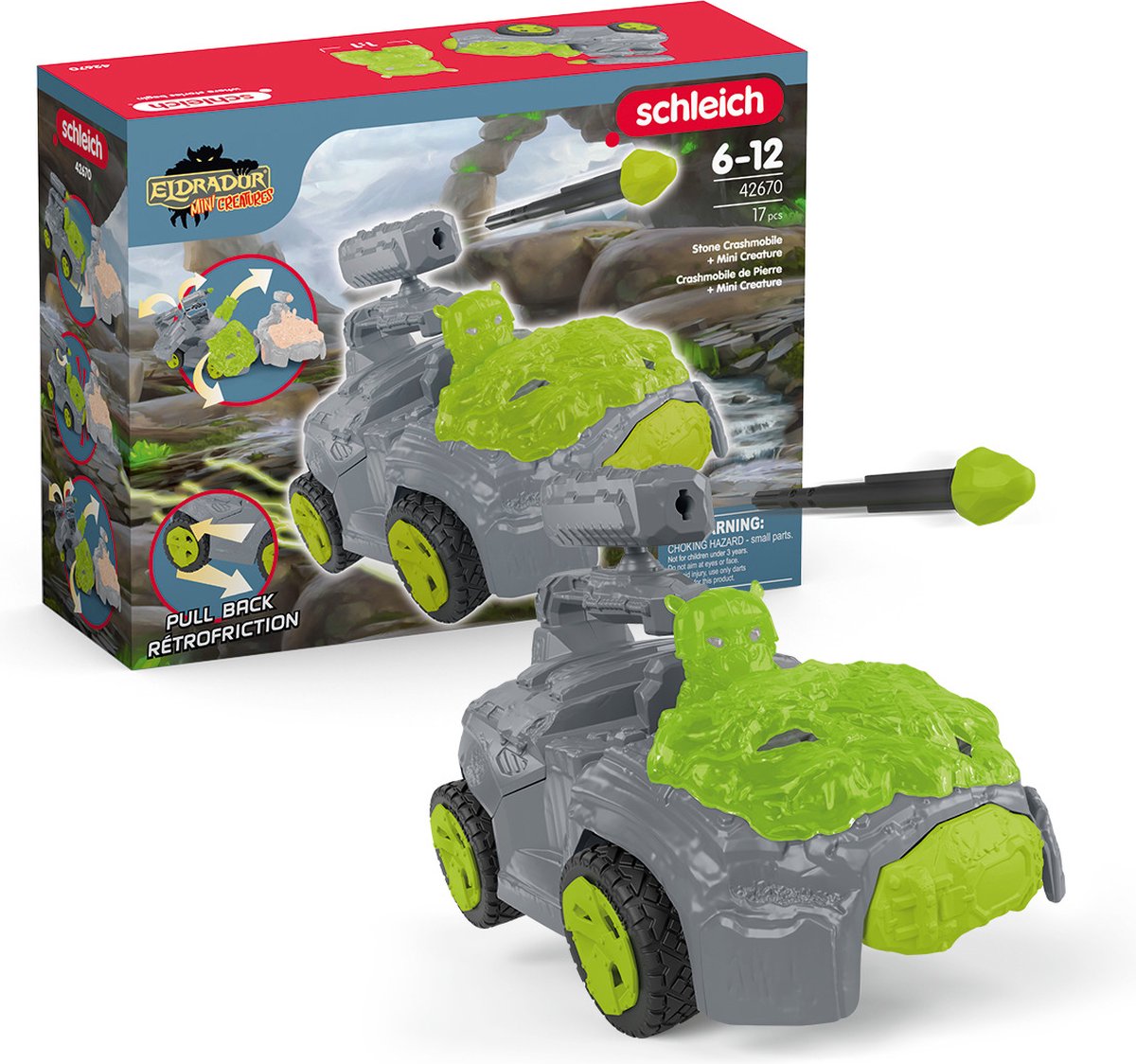 Schleich Eldrador Steen-Crashmobile con mini creatura