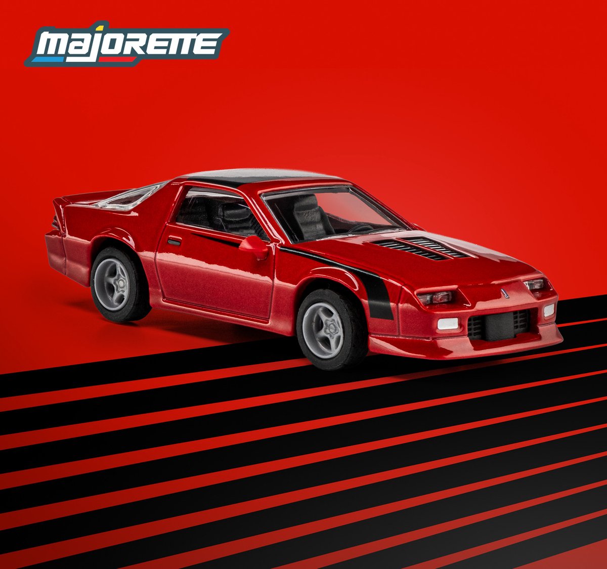 Majorette Chevrolet Camaro '85, rojo (colección)