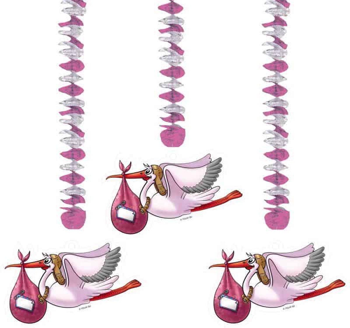 Folat Bv Decoración colgante rosa, 3er.