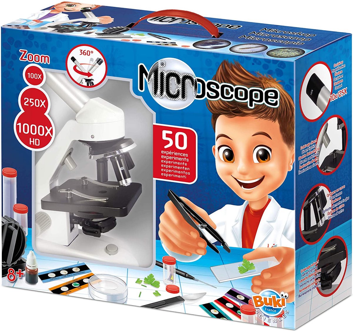 Buki France Buki - microscopio con 50 esperimenti