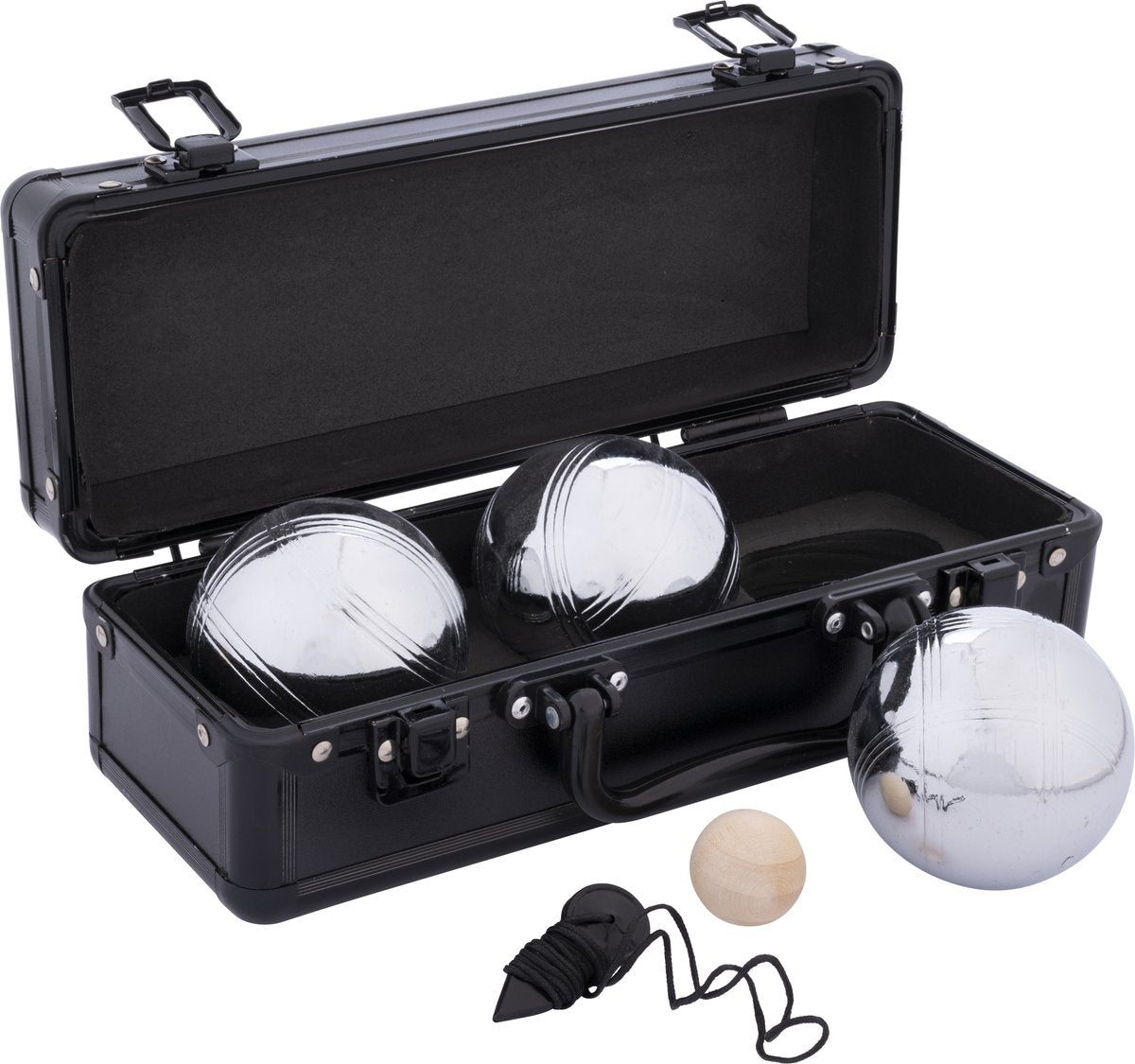 Engelhart Jeu de Boules 3 bolas en maleta de aluminio negro
