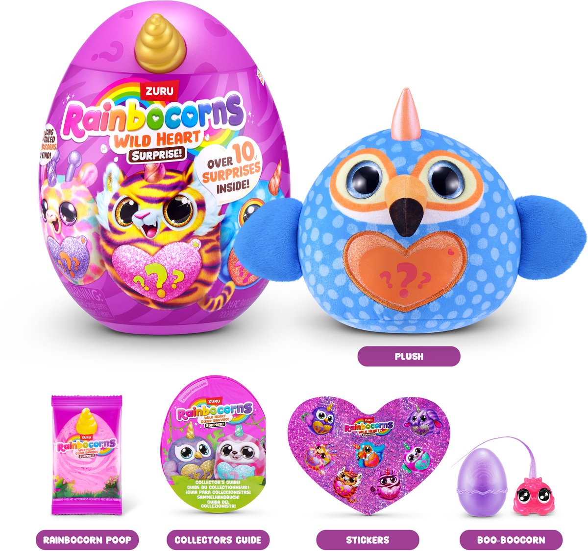 La sorpresa del corazón salvaje de Rainbocorn (tucán)