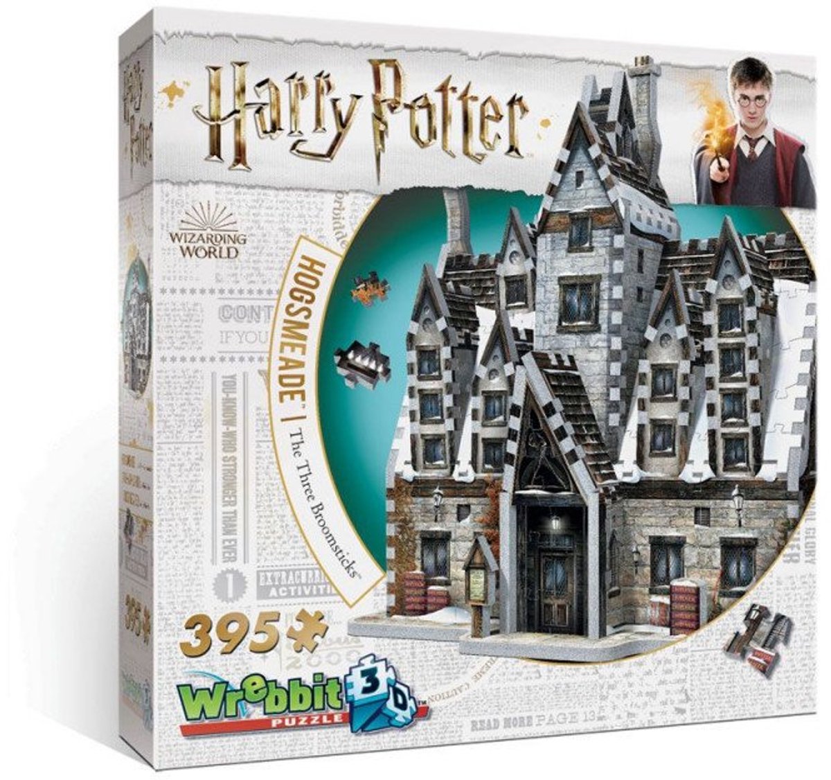 Wrebbit hogsmeade three broomsticks harry potter 3d-puzzle (395 pieces)
