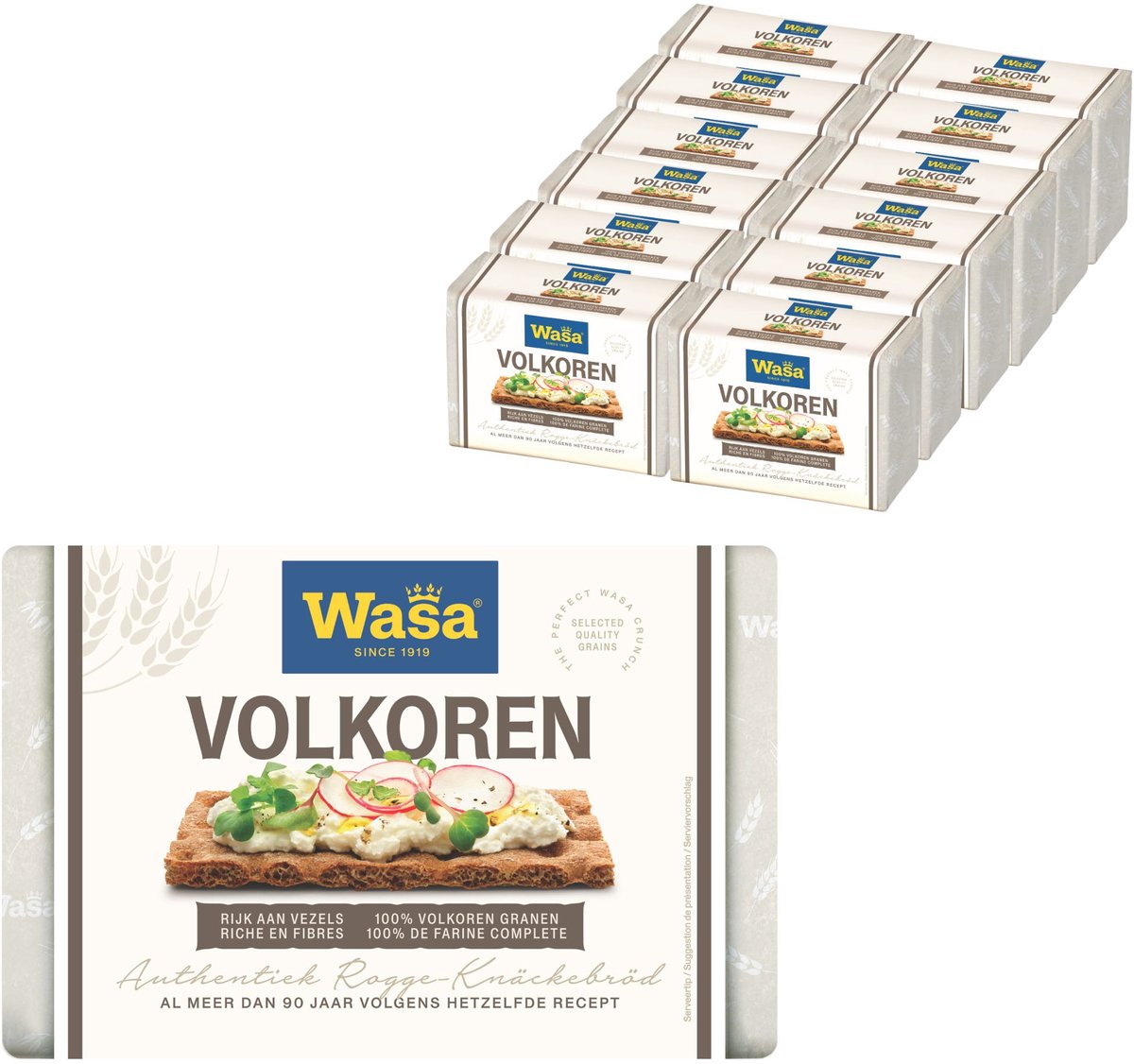 Pan crujiente integral Wasa - 12 x 260g