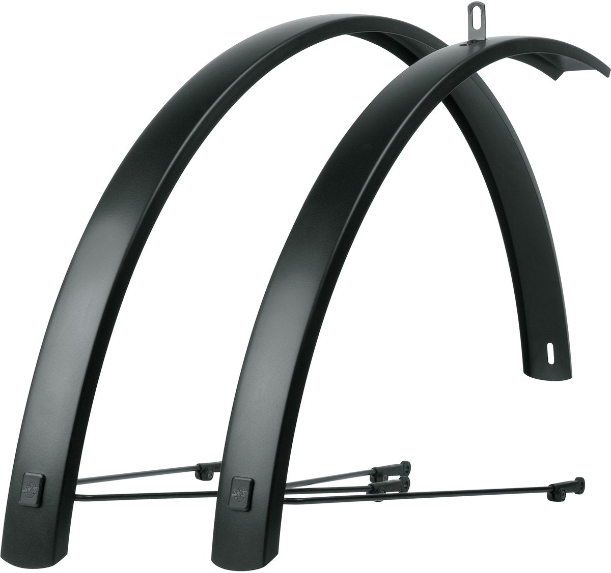 SKS Fender Set 28 (622) AL 46mm Aluminium nero