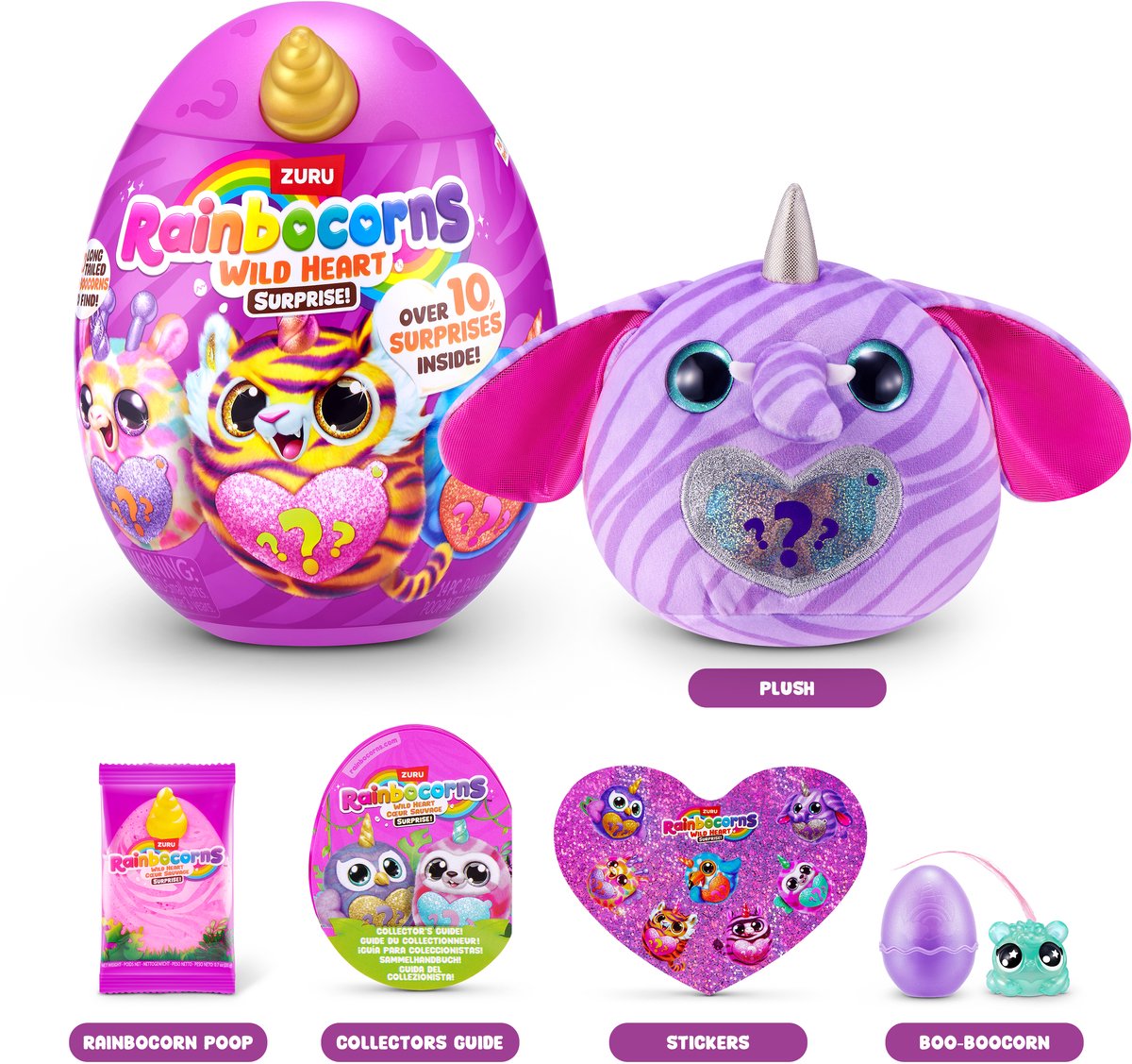 La sorpresa del corazón salvaje de Rainbocorn (elefante)