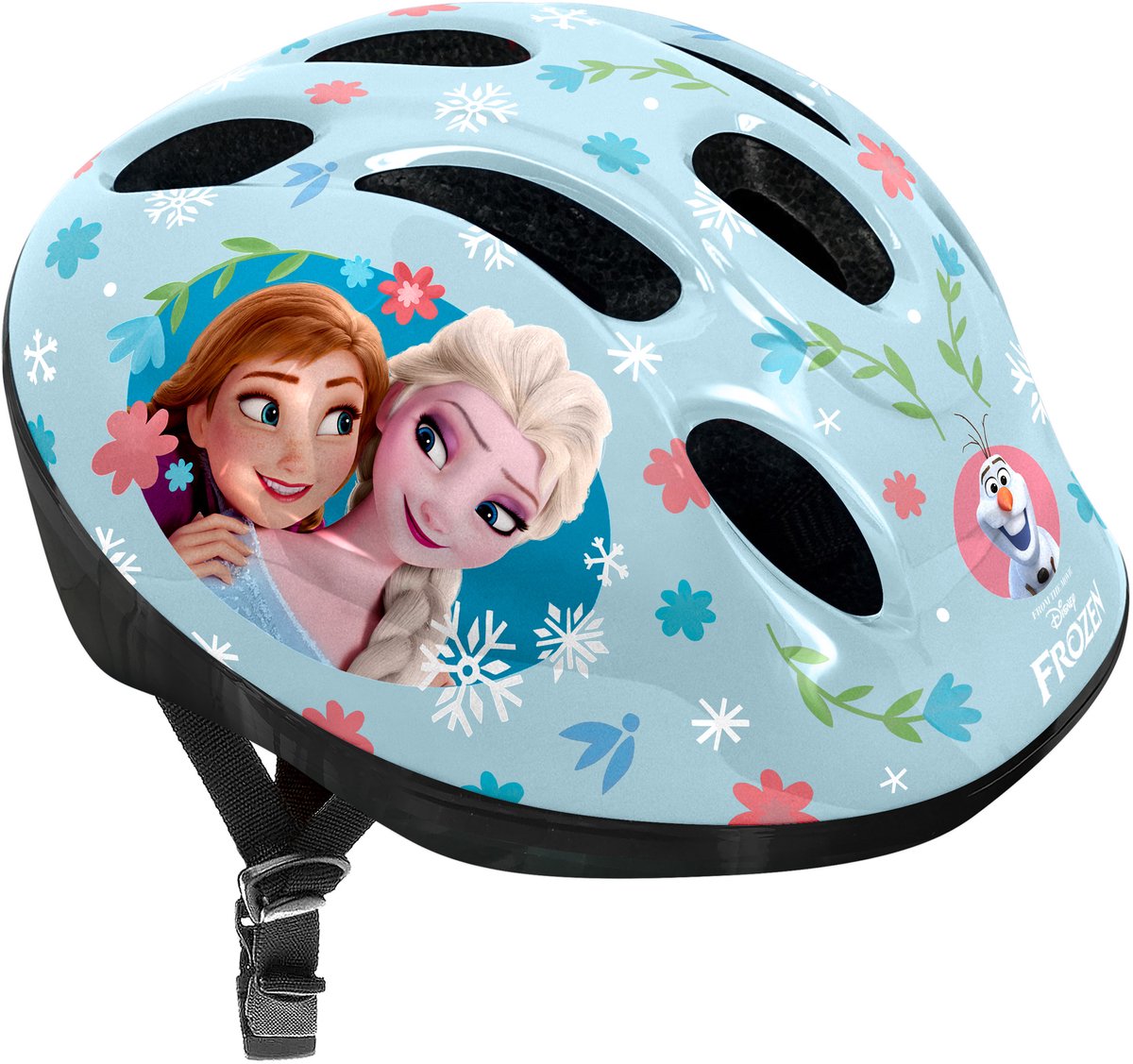 Stamp Disney frozen casco de bicicleta ajustable azul petróleo talla 52-56 cm(s)