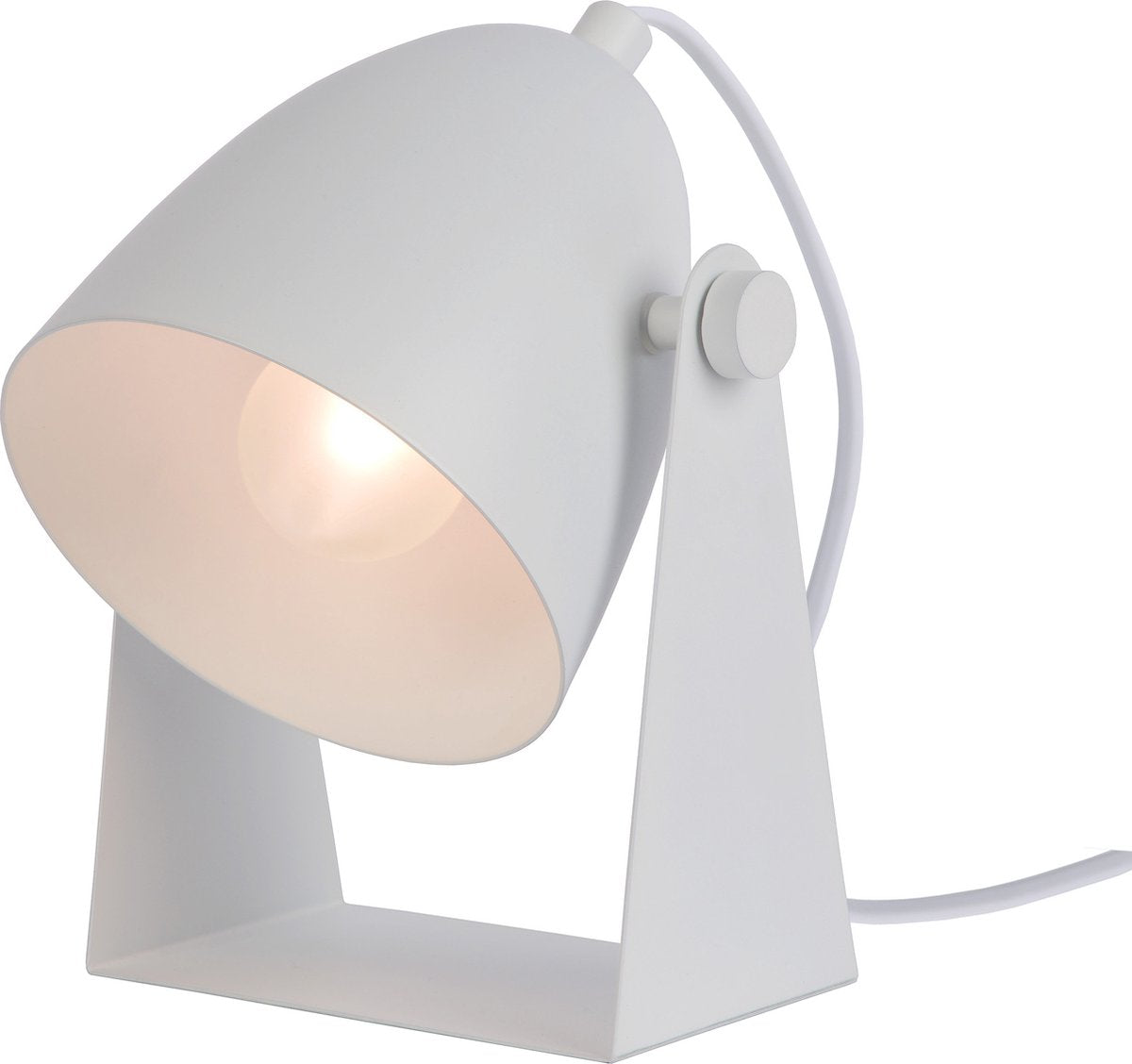 Lucide chago - lámpara de mesa - 1xe14 - blanco
