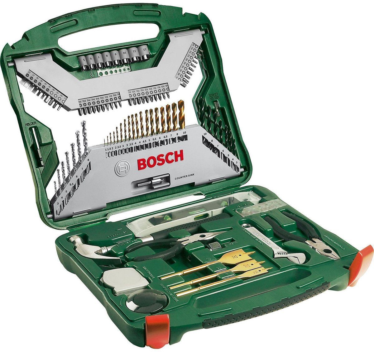 Set trapano Bosch x-line - 103 pezzi - legno, metallo e pietra