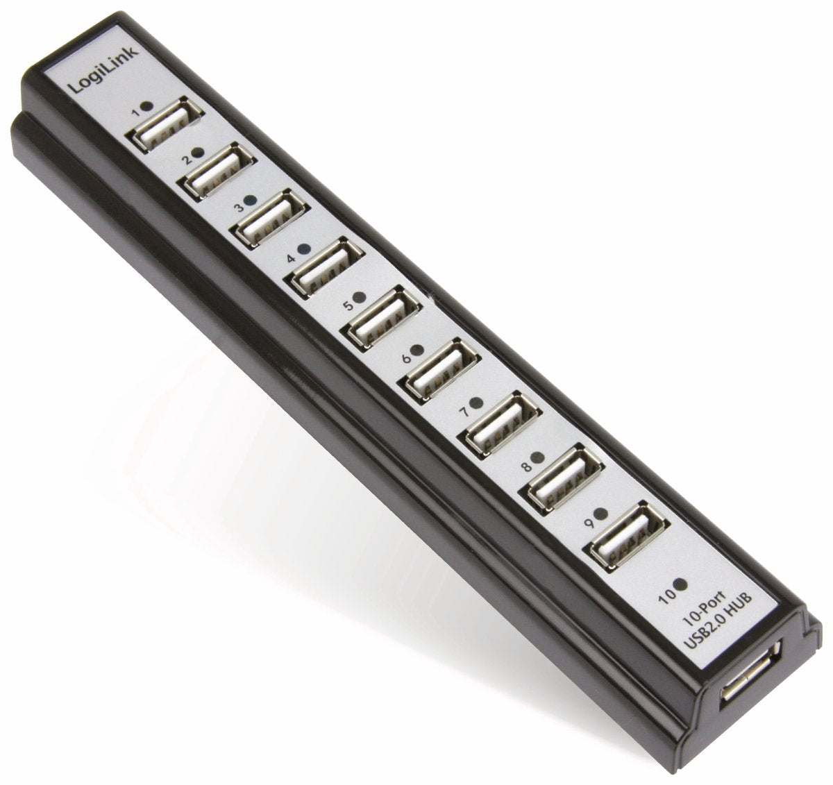 Hub Logilink de 10 puertos - externo - USB2.0 - activo