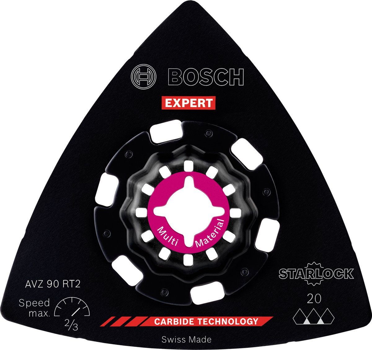 Bosch 2608900045 expert starlock carbide schuurplateau multimaterial avz90rt2