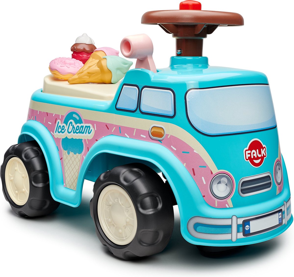 Mini furgone Falk Walker Ice Cream Man Walker con accessori 1-3 anni