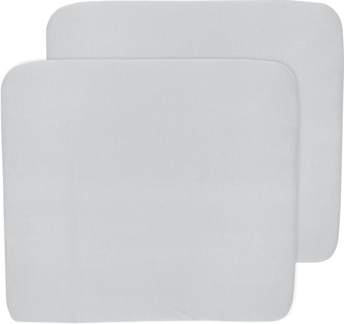 Meyco baby uni aankleedkussenhoes - 2-pack - light grey - 85x75cm