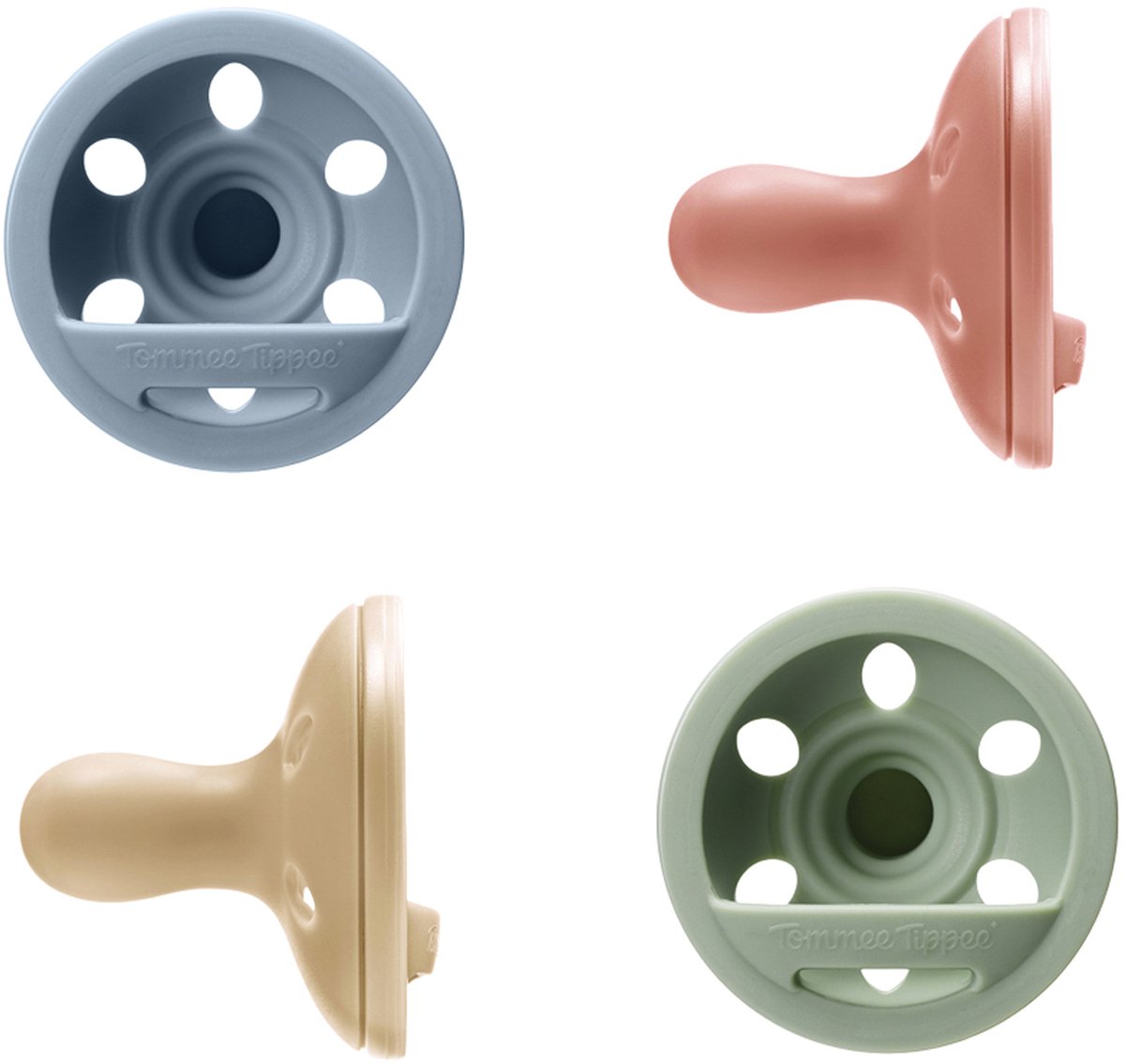 Tommee tippee breast-like pacifier - 4 pieces - 6-18 months - skin-like texture - bpa-free