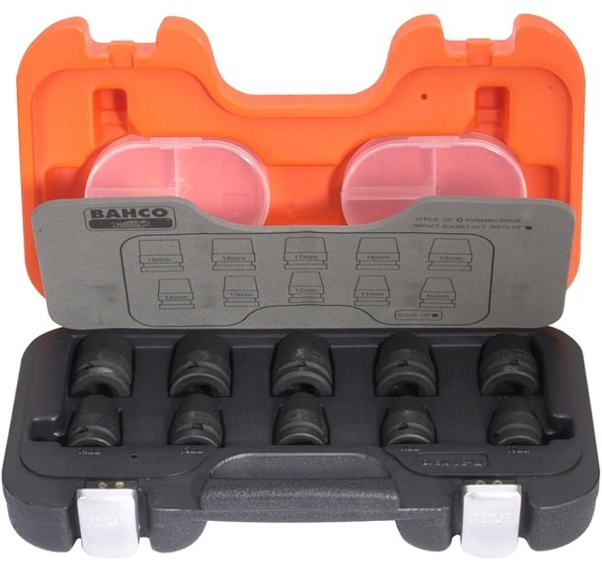 Bahco slagdopset 1 2 10-19mm 10-delig - d s10