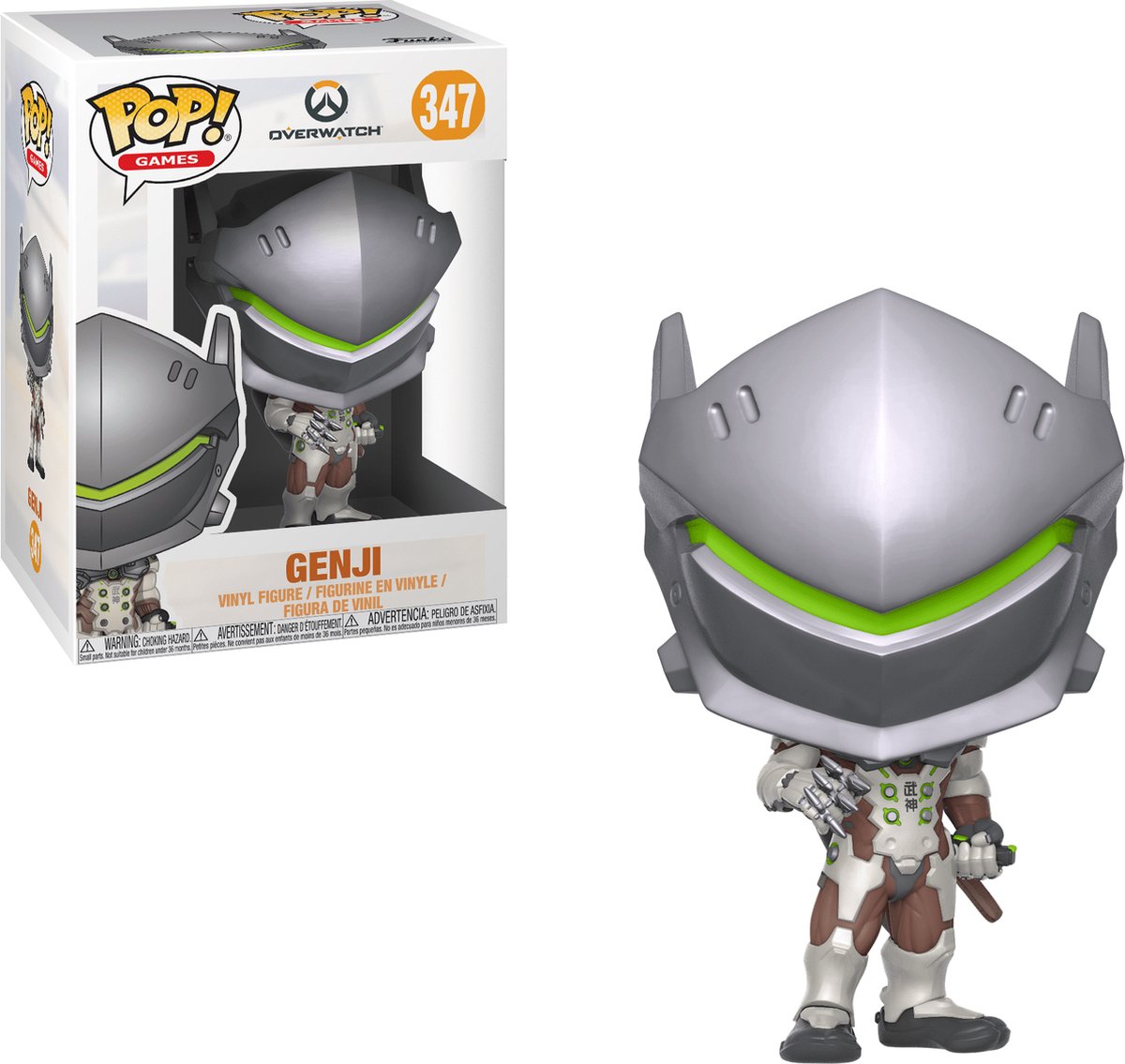Funko overwatch verzamelfiguur pop! games genji 9 cm multicolours