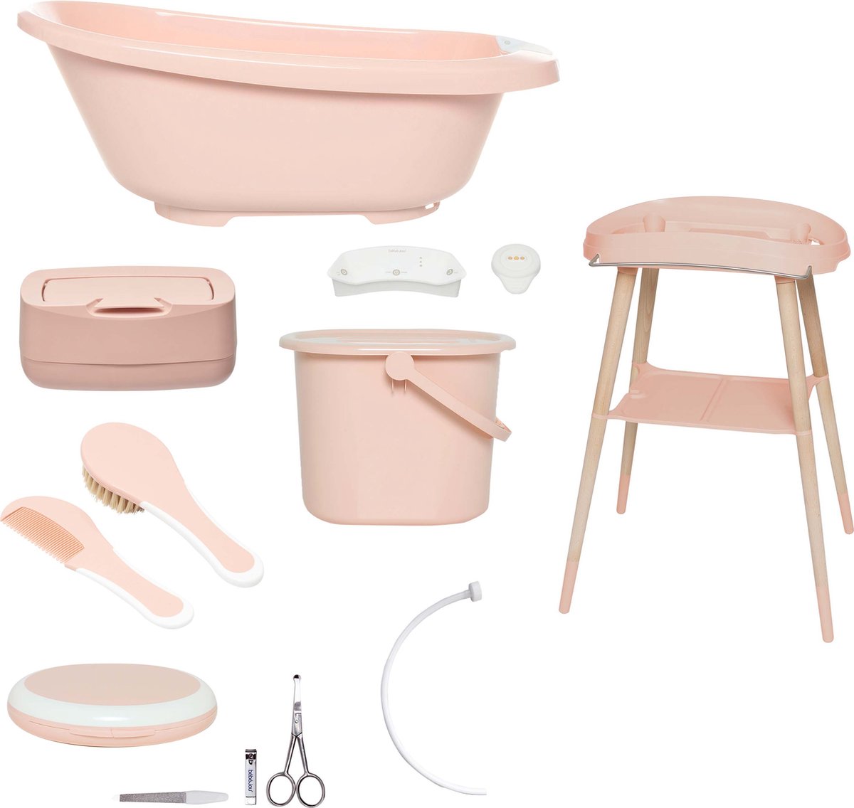 Set da bagno 7 pezzi Bébé-jou sense rosa pallido