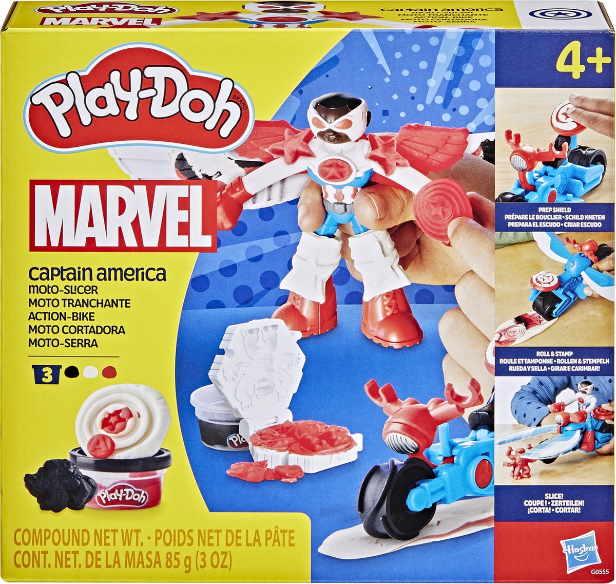 Playdoh Capitán América Motro-Sicor