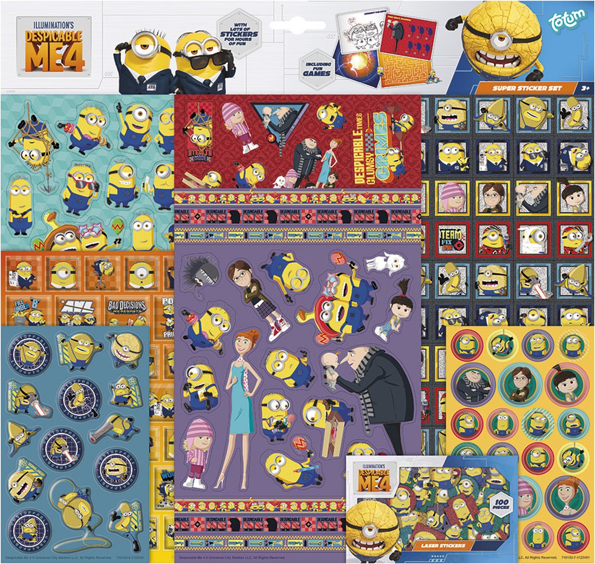 Totum Minions Stickerset XL