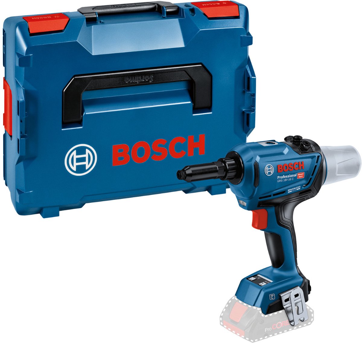 Bosch grg 18v-16 c professional - rivettatrice a batteria - 18v - in l-boxx 136