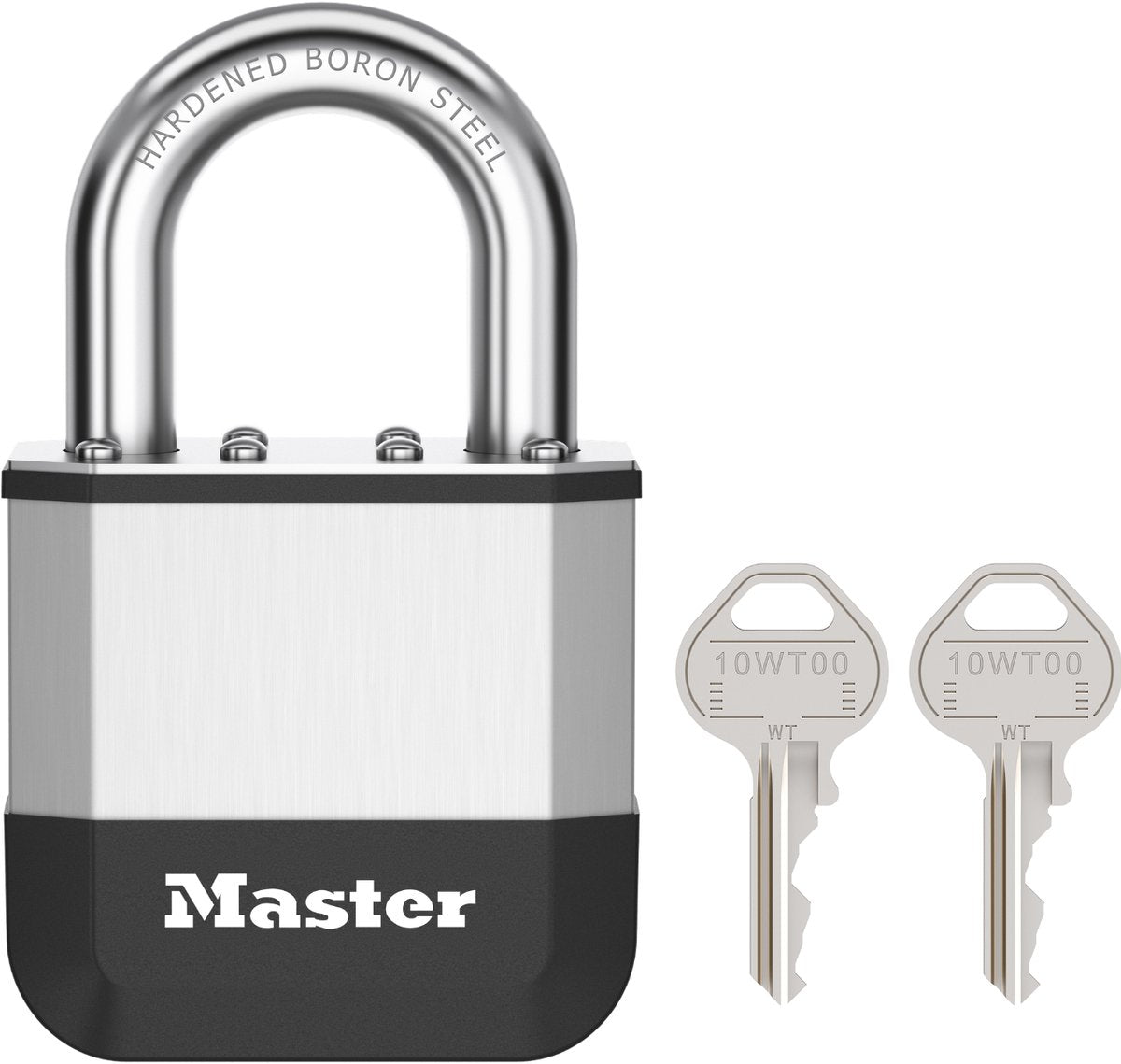 Masterlock elite - candado - 52 mm - grillete corto - resistente a la intemperie - resistente a ladrones - cerradura exterior - robusto - incluye 2 llaves