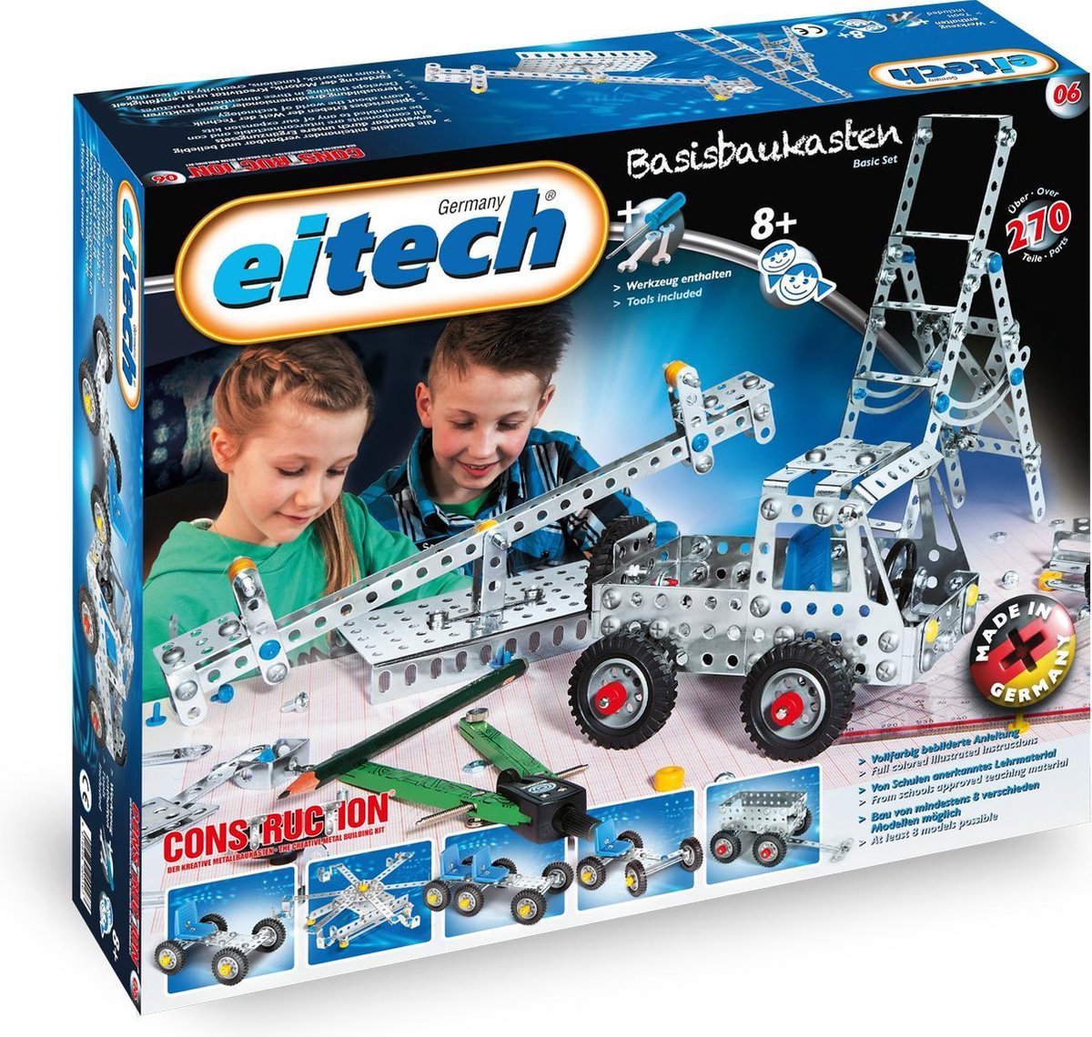 Eitech construcción - kit de construcción - kit de construcción básico - 8 modelos