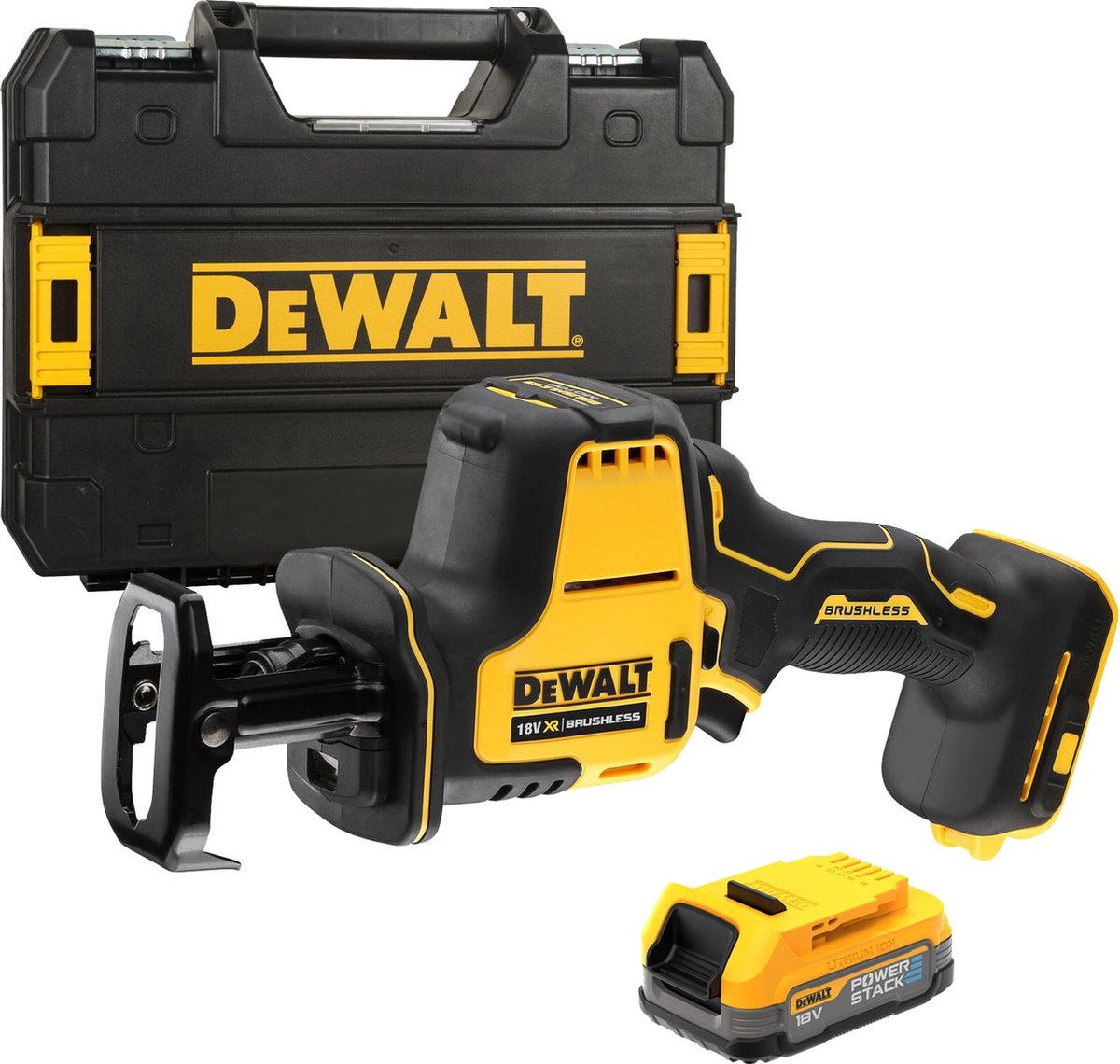 Sierra alternativa a batería dewalt dcs369e1t 18v xr powerstack en tstak