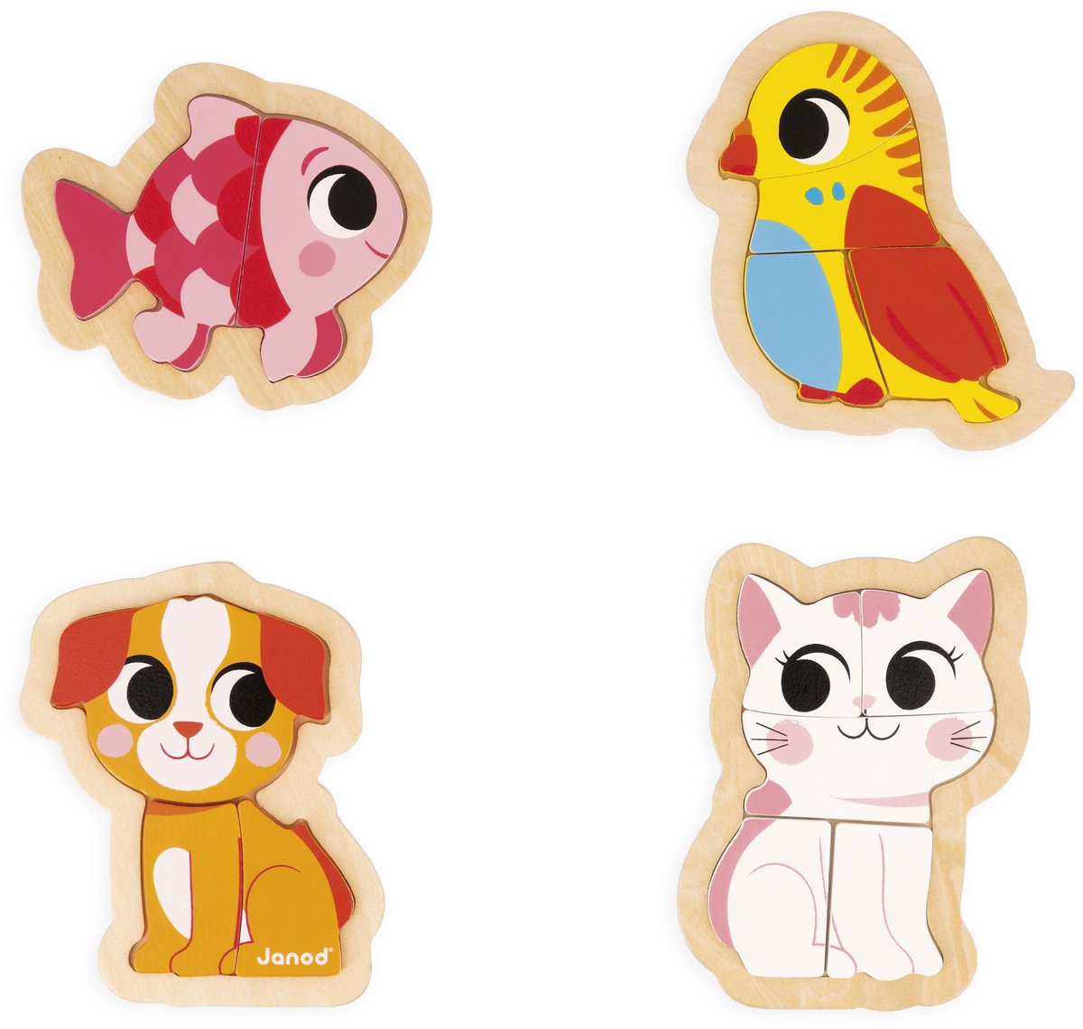 Janod - rompecabezas - mascotas