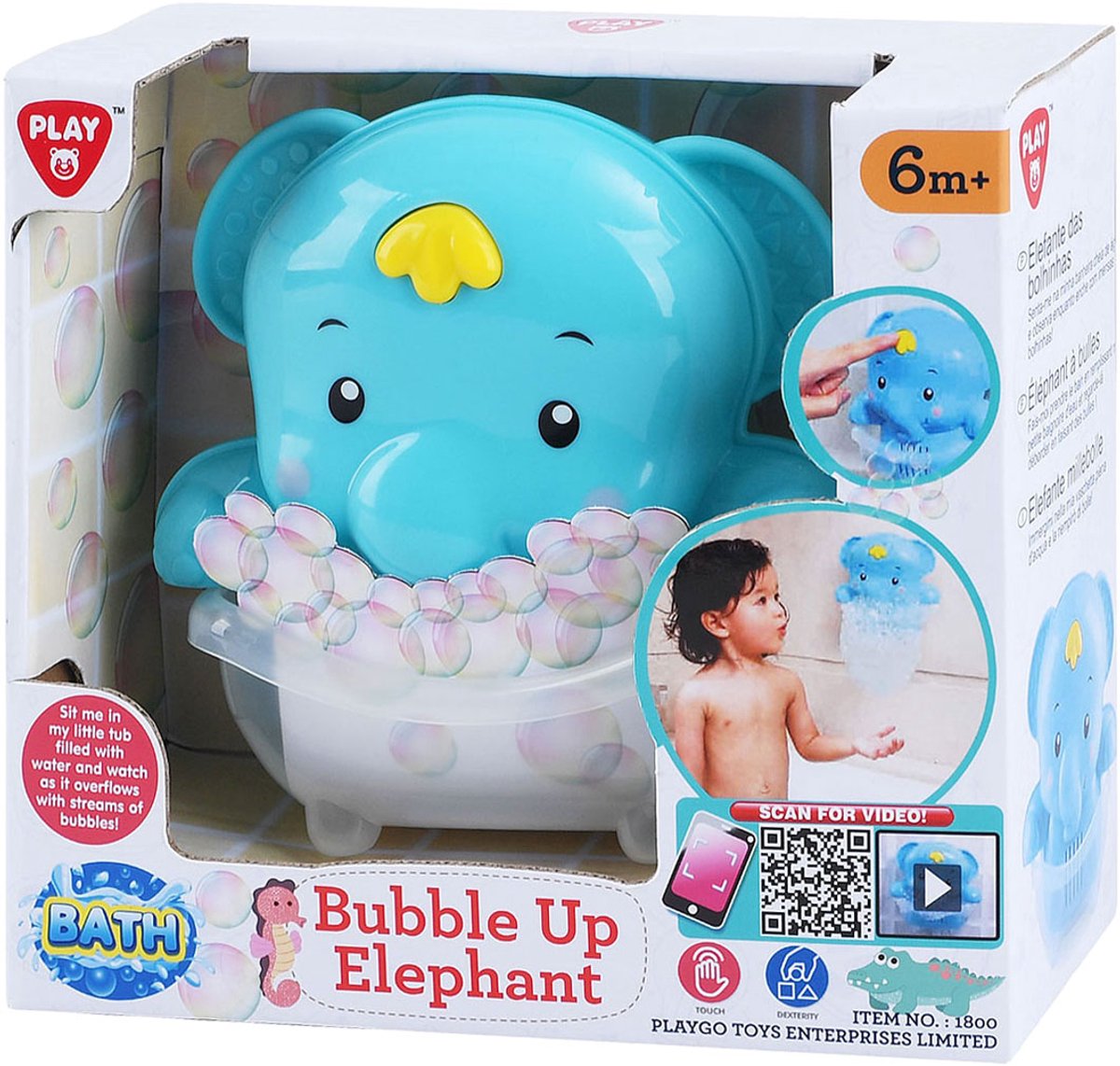 Gioca ai giocattoli da bagno Elefante